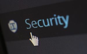 'security' typed on computer screen cybersecurity training