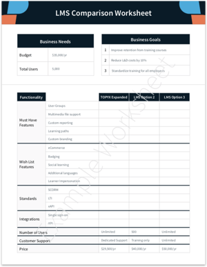 LMS Comparison Tool