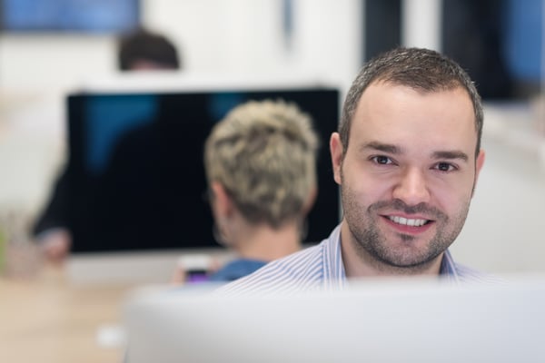 startup business, software developer working on desktop  computer at modern office-2