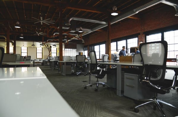 LMS for large companies desks in office